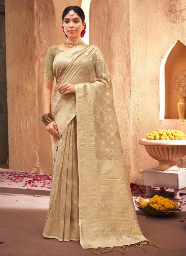 Sangam Pratisha Organza Weaving Rich Pallu Sarees Collection